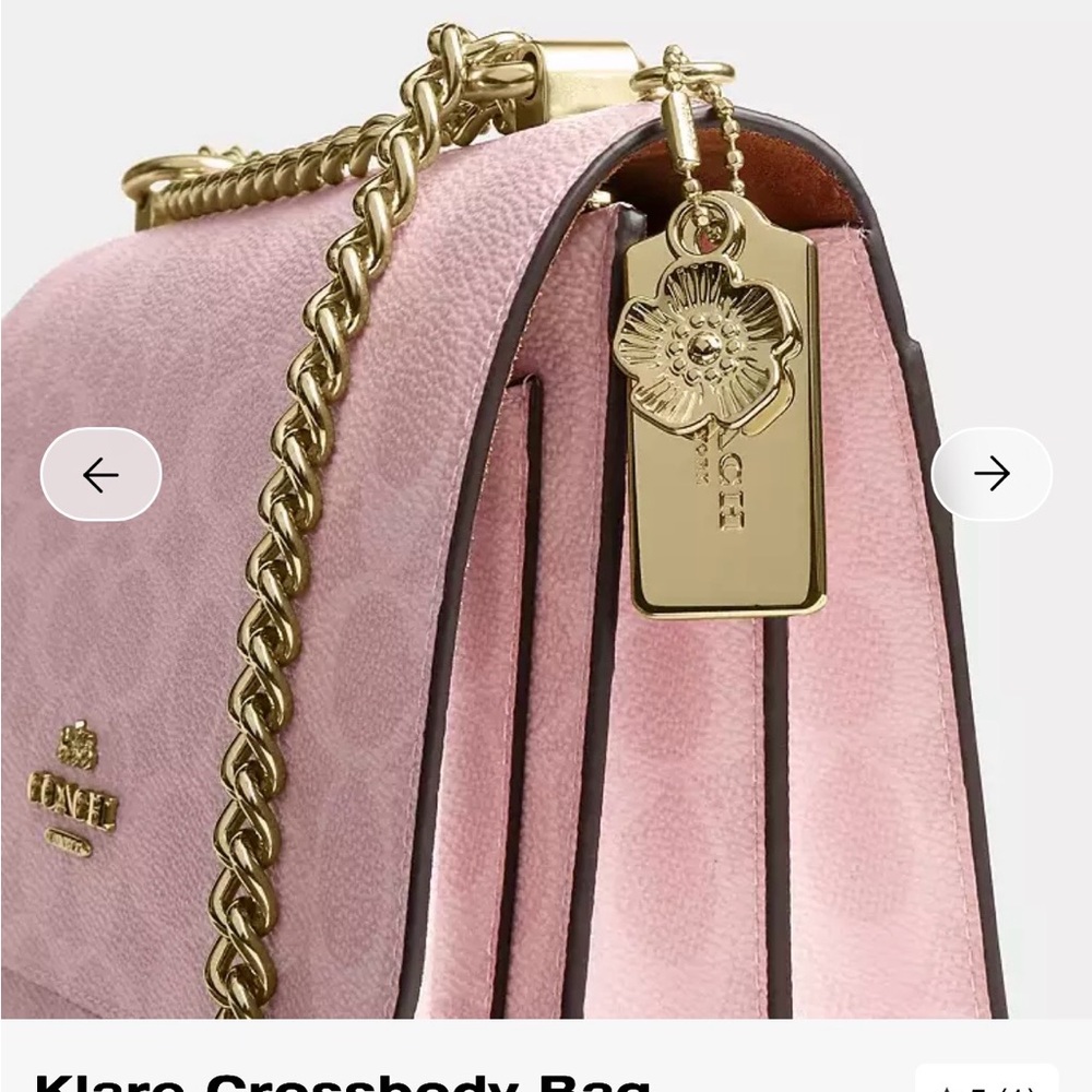 Coach Powder Pink Klare and Zip Card Case - Picture 11 of 14